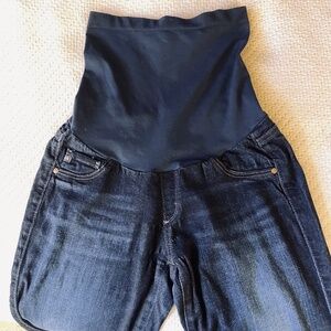 Maternity Pregnancy AG Adriano Goldschmied Dark Blue Jeans